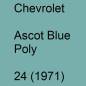 Preview: Chevrolet, Ascot Blue Poly, 24 (1971).